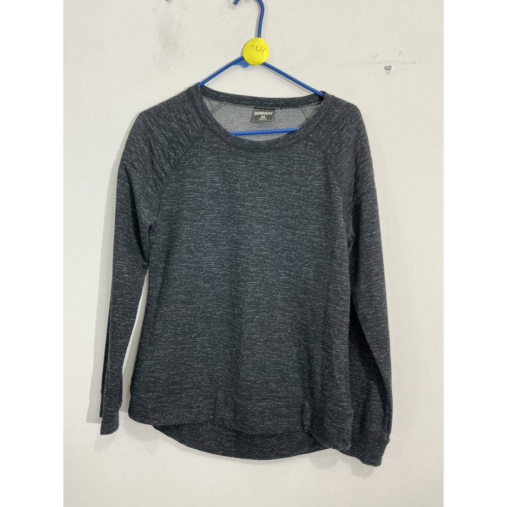 Womans 32 Degree Heat Small Black Pull Over Long Sleeve Crew Neck Sweat Shirt